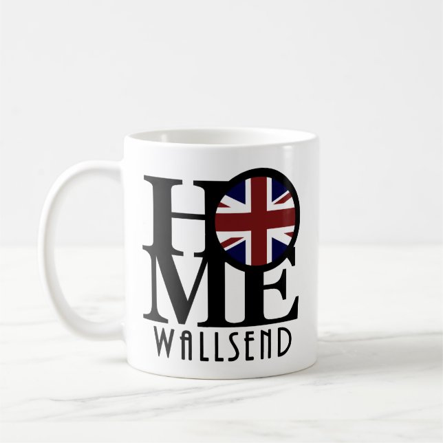 ZUHAUSE Wallsend England 11oz Kaffeetasse (Links)
