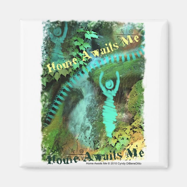 Zuhause wartet auf mich magnet (Vorne)