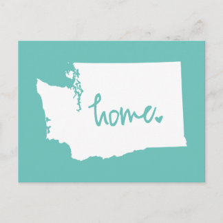 Zuhause Washington Custom Color Postkarte