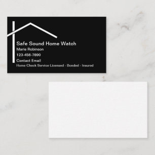 Zuhause Watch Services Business Cards Visitenkarte
