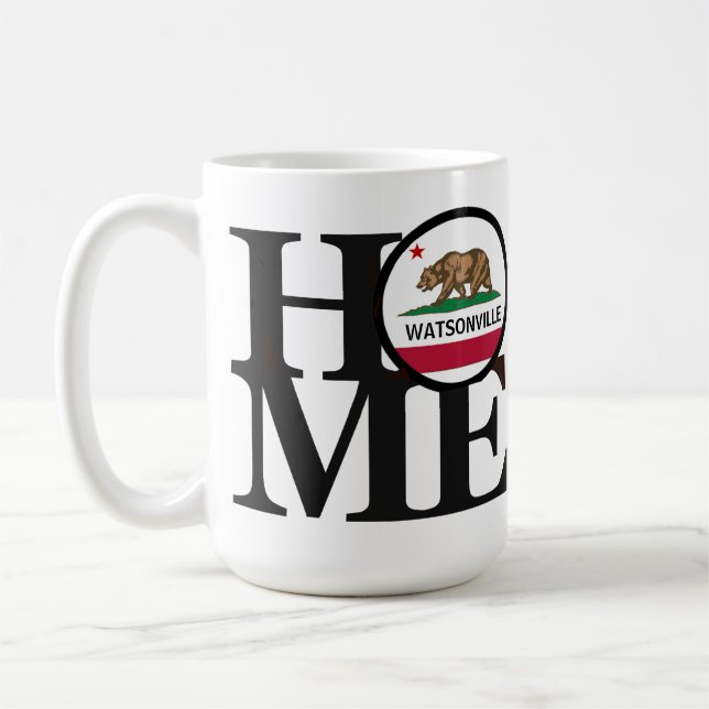 ZUHAUSE Watsonville CA Kaffeetasse (Links)