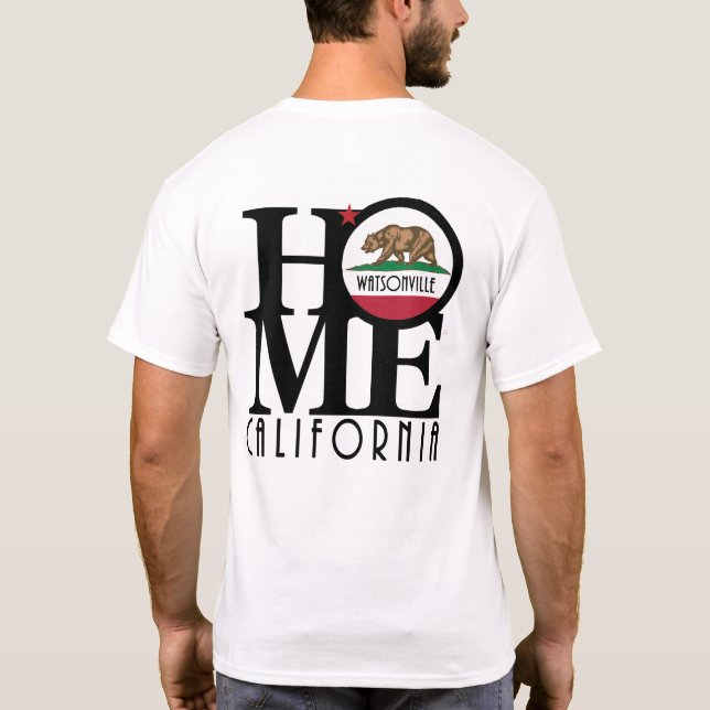 ZUHAUSE Watsonville CA (Rückseite) T-Shirt (Rückseite)