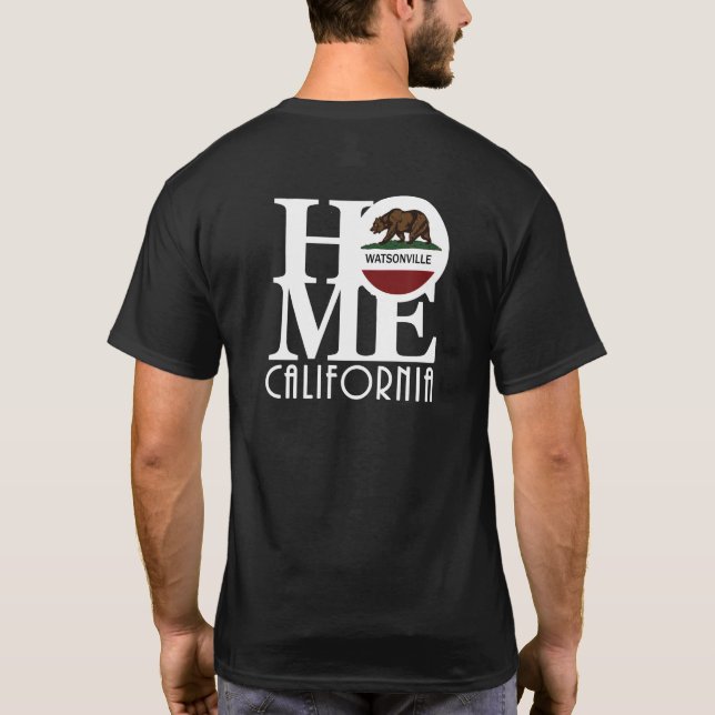 ZUHAUSE Watsonville California T-Shirt (Rückseite)