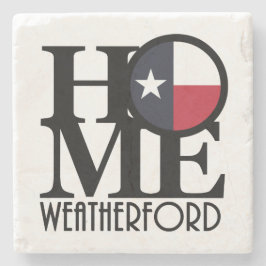 ZUHAUSE Weatherford Texas Steinuntersetzer