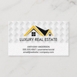 Zuhause   Weave Pattern   Polka Dot Pattern Visitenkarte