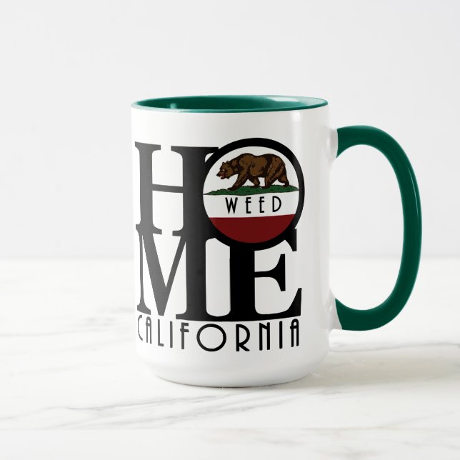 ZUHAUSE Weed California 15oz Tasse (Rechts)