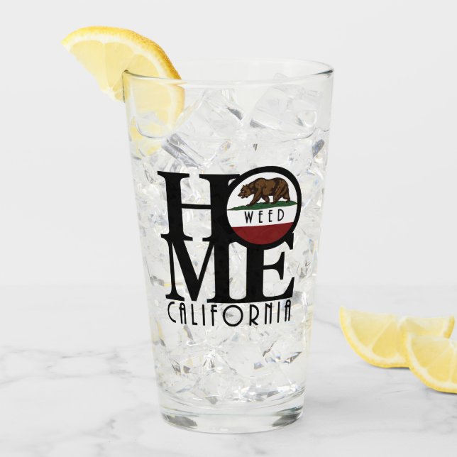 ZUHAUSE Weed California Glas (Vorderseite Ice)