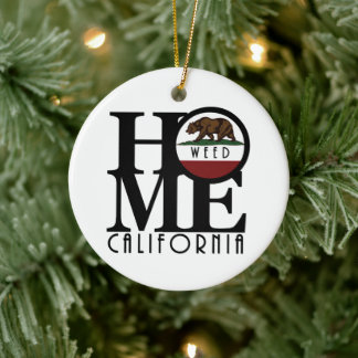 ZUHAUSE Weed California Keramik Ornament