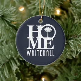 ZUHAUSE Whitehall South Carolina Keramik Ornament