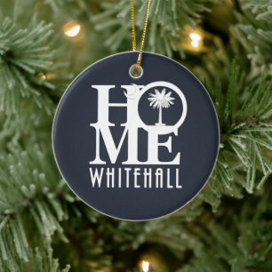 ZUHAUSE Whitehall South Carolina Keramik Ornament