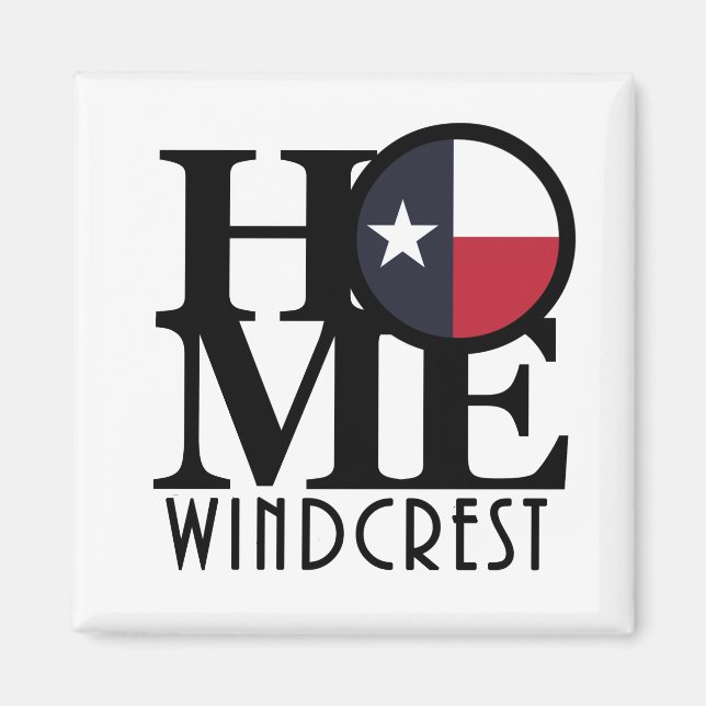 ZUHAUSE Windcrest Texas Magnet (Vorne)