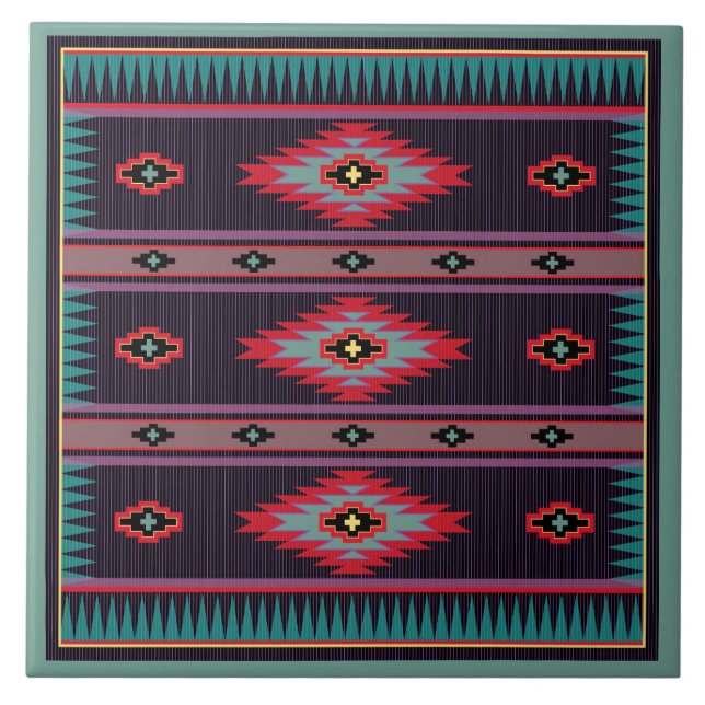 Zuhause Wood Frame Untersetzer Tile (Vorderseite)