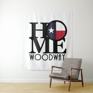 ZUHAUSE Woodway Texas Wandteppich