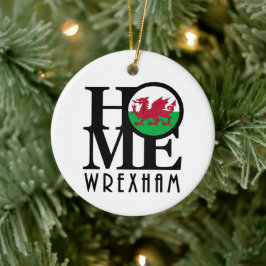 ZUHAUSE Wrexham Wales Keramik Ornament