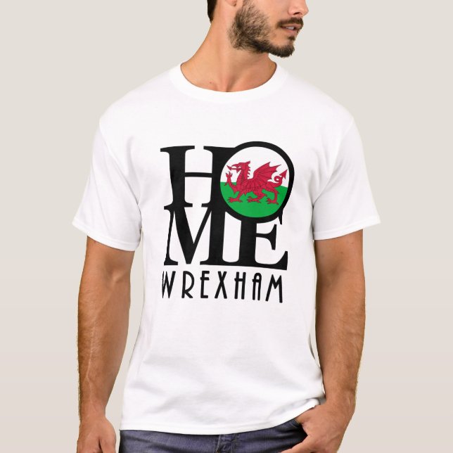 ZUHAUSE Wrexham Wales T-Shirt (Vorderseite)