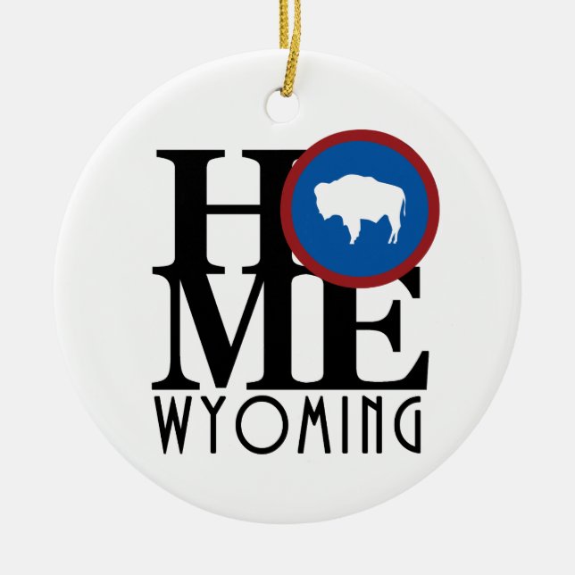 ZUHAUSE Wyoming Keramik Ornament (Vorne)