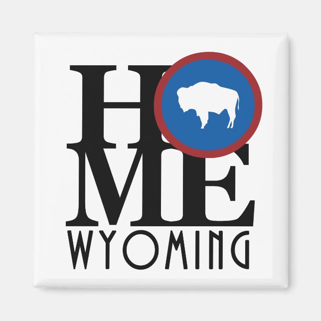 ZUHAUSE Wyoming Magnet (Vorne)
