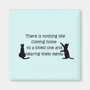 Zuhause zu einer Katze Magnet