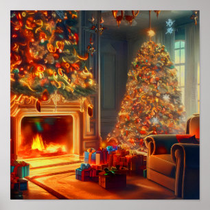 Zuhause zu Weihnachten Poster