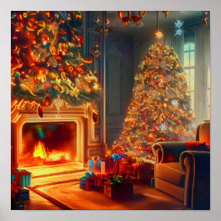 Zuhause zu Weihnachten Poster