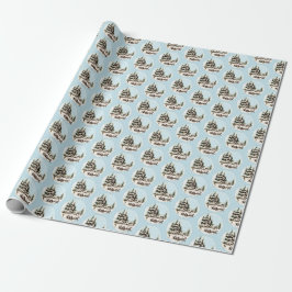 Zuhause zum Weihnachtswrapping Paper Geschenkpapier