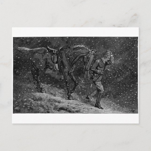 Zuhause zur Liebe in einer Hütte Postkarte (Vorderseite)