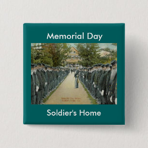 Zuhause zur Überprüfung von Soldaten am Vintagen G Button