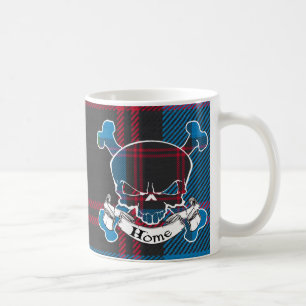 Zuhausetartan-Schädel Tasse