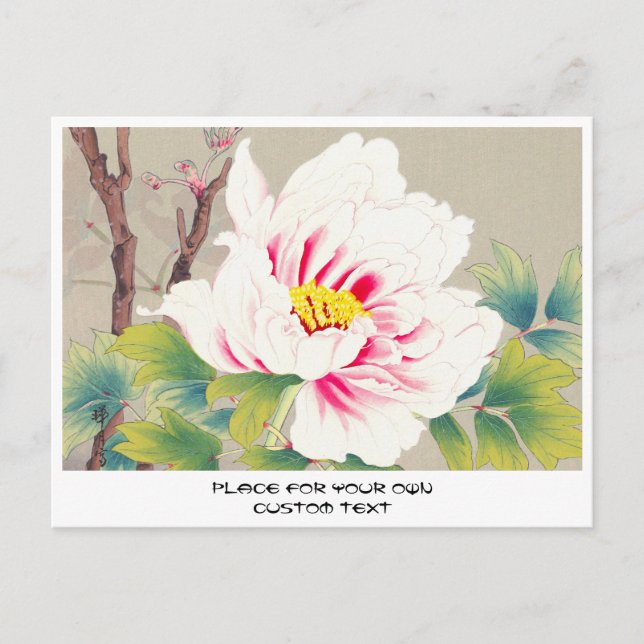 Zuigetsu Ikeda Pink Camellia japanische Blume Art Postkarte (Vorderseite)