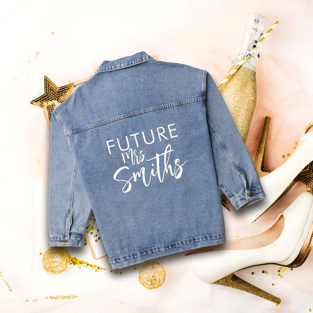 Zukunft Denim Jacket, Personalisiert Bride to Be Jeansjacke (Von Creator hochgeladen)