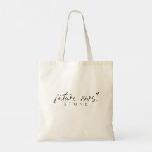 Zukunft Frau Custom Wedding Tote Bag Bride