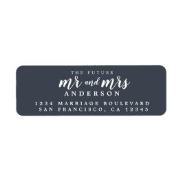 Zukunft Frau Dark Blue Wedding Rücksendeadresse