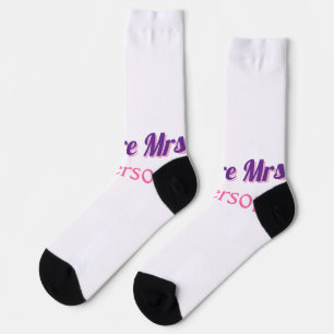 Zukunft Frau hinzufügen namebride Hochzeit Bachelo Socken