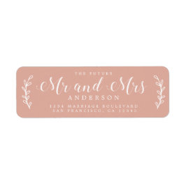 Zukunft Frau Script Dusty Pink Rücksendeadresse