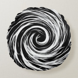 Zukunft - gebürstetes Polyester-rundes Rundes Kissen