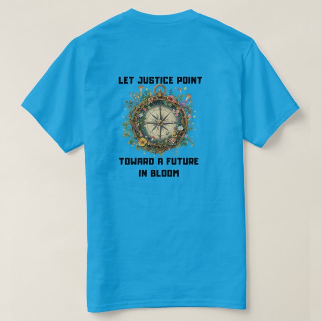Zukunft in Blüte T-Shirt (Design Rückseite)