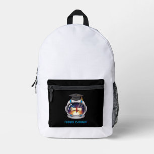 Zukunft ist Hell Astronaut Absolventenhut & Diplo Bedruckter Rucksack