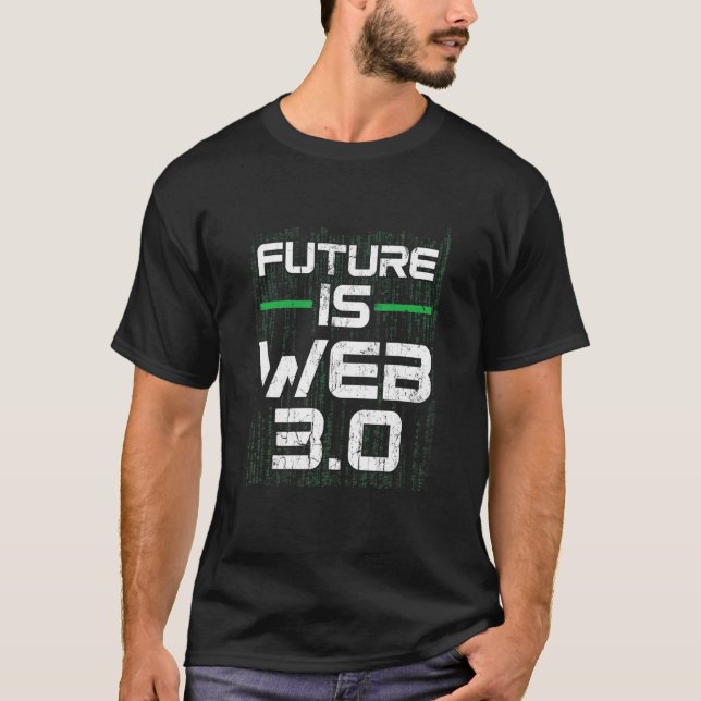 Zukunft ist Web 3 0 Virtual Reality v Spatial Web  T-Shirt (Vorderseite)
