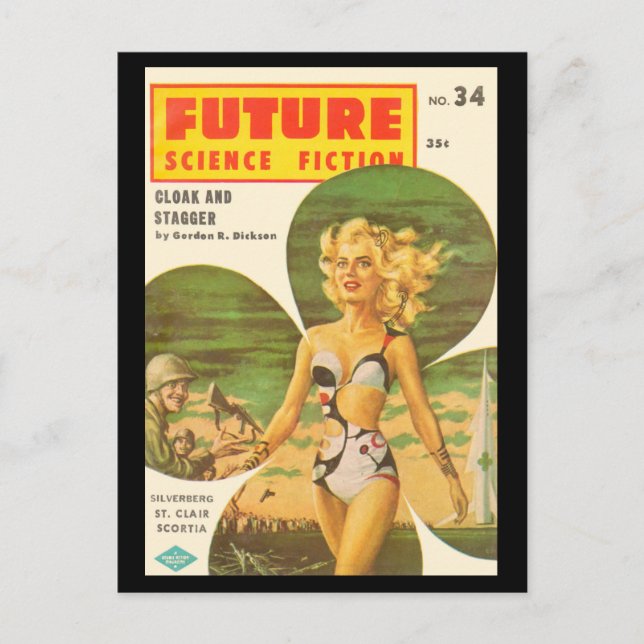 Zukunft (Reihe 2) ganz n34 (1957-Fa.Columbia)_Pul Postkarte (Vorderseite)