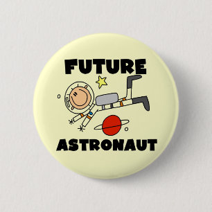 Zukunft-Shirts und Geschenke für Astronauten Button