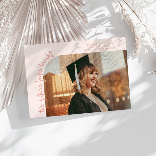 Zukunft Sieht Hell Pfirsich Gebogene Foto Ankündigung (Von Creator hochgeladen)