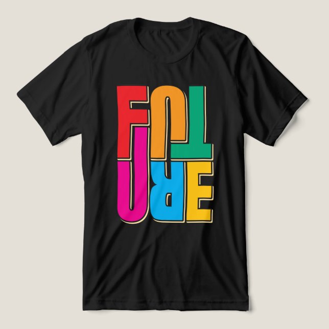 Zukunft Tri-Blend Shirt (Design Vorderseite)