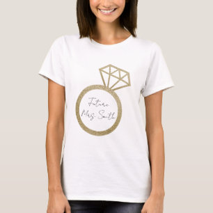 Zukunft Verlobung Ring Bride-to-Be-T - Shirt
