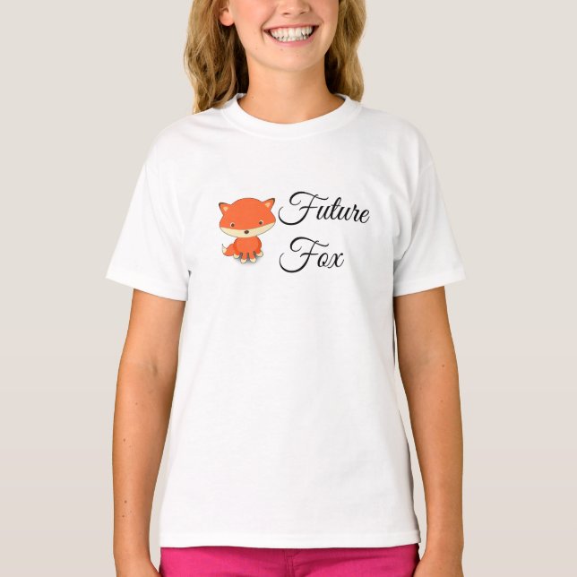 ZukunftFox - Der Wecker-T - Shirt des Mädchens (Vorderseite)