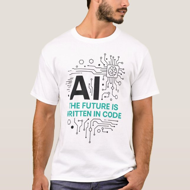 Zukünftig im Code-T-Shirt geschrieben | Tech Proph T-Shirt (Vorderseite)