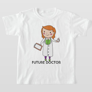 Zukünftige Ärztin mit roten Haaren T-Shirt