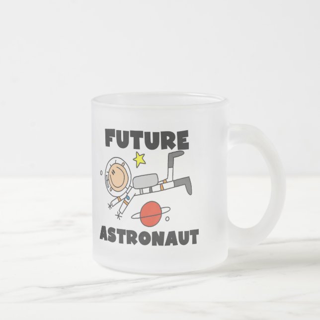 Zukünftige Astronauten-T - Shirts und Geschenke Mattglastasse (Rechts)