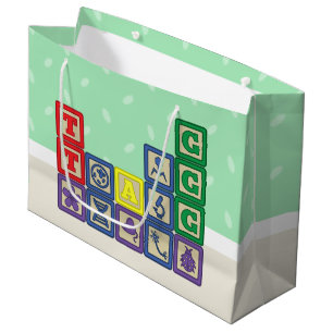 Zukünftige Biologe's Blocks Gift Bag Große Geschenktüte
