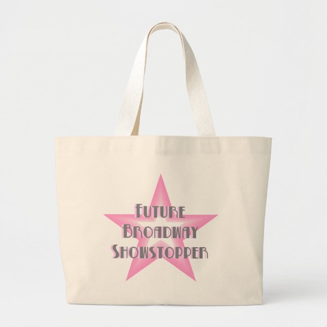 Zukünftige Broadwayshowstopper-(rosa) Jumbo Stoffbeutel (Vorne)