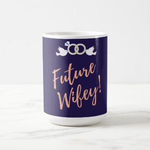 Zukünftige Ehefrau Liebesvögel   Kaffeetasse